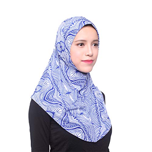 XINNI Women Muslim Polyamide Turban Lady Hijab Islamic Headcover Head Scarf for Summer3