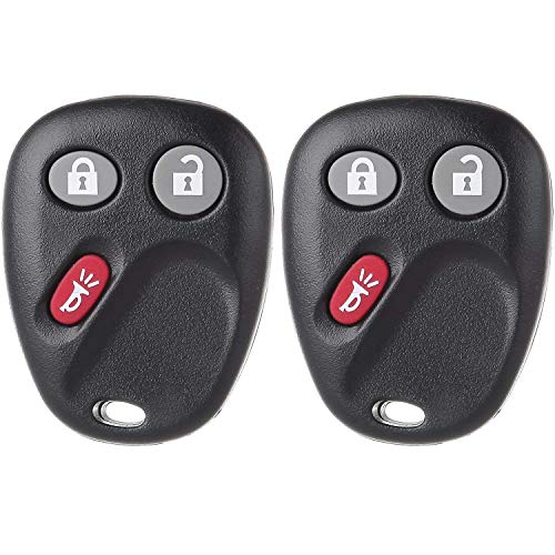 Scitoo 2X Keyless Entry Car Remote Control Key Fob 3 Buttons Replacement fit Cadillac Chevy GMC Hummer Saturn Pontiac Series LHJ011