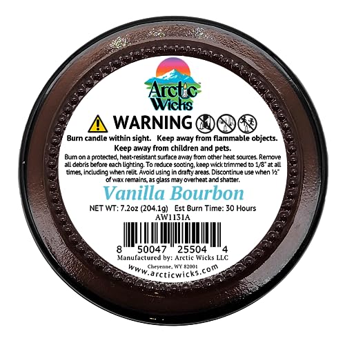 Indulgent Vanilla Bourbon Candle | Arctic Wicks 9oz Eco-Friendly Coconut & Beeswax | Non-Toxic Seasonal Scented Candle for Cozy Nights, Gift for Him, Whiskey Lovers - Image 6