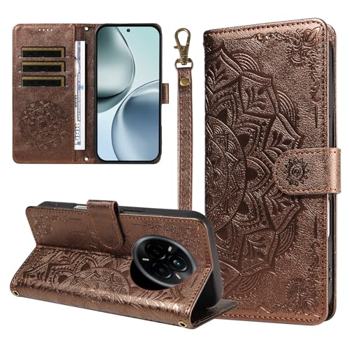 �X�}�z�P�[�X �Ή��@�� for Realme 14 Pro 5G �X�}�z�P�[�X�y�t���b�v�� �X�^���h�t�� �J�[�h�z���_�[ �������[ �}�O�l�b�g���� �E�H���b�g�zBrown
