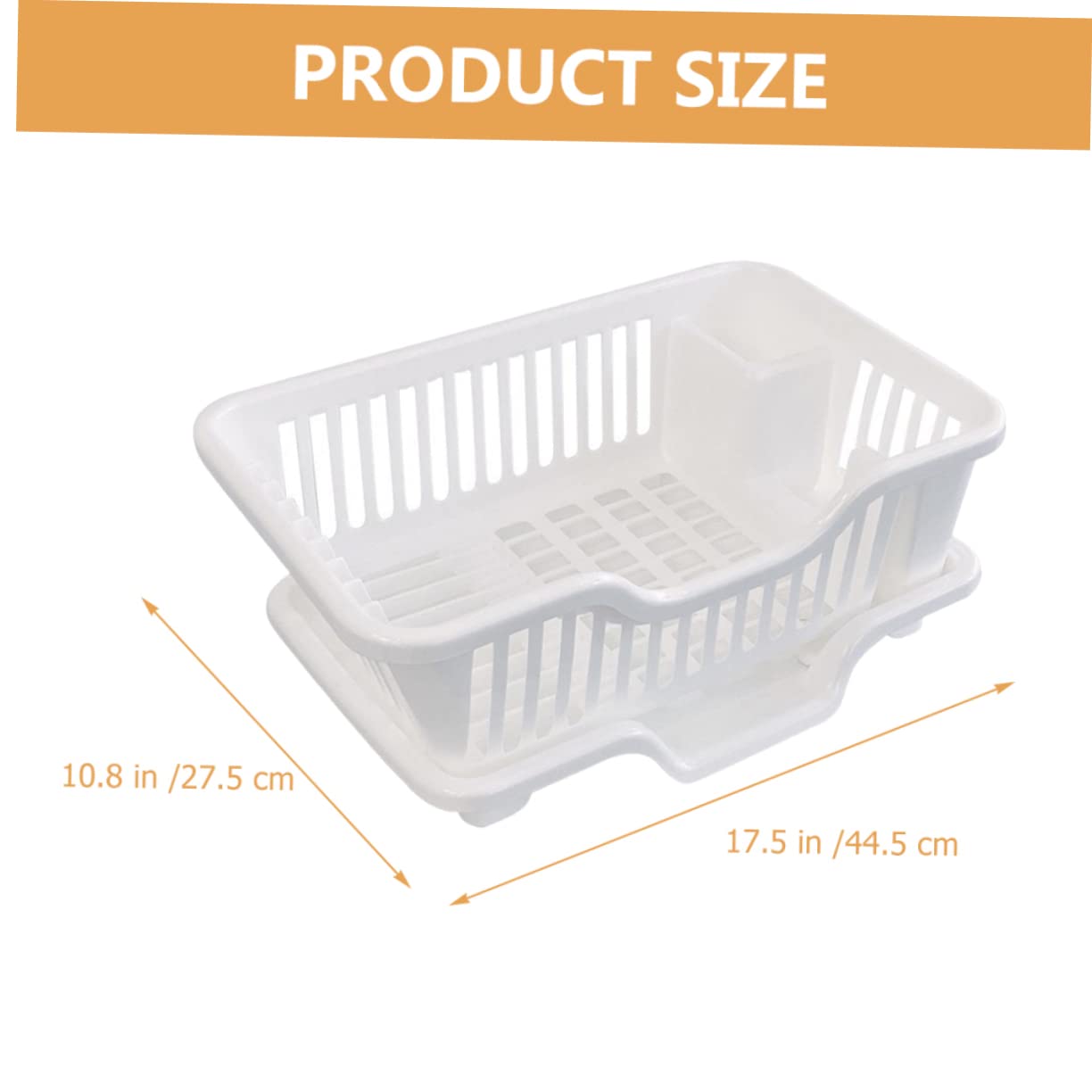 Cabilock Estante De Almacenamiento Escurridor De Platos Soporte Para Utensilios Diseño Compacto Útil y Fácil De Instalar