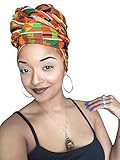 Kente Royalty African Headwrap, kente scarves, anakara headwraps, kente headwraps