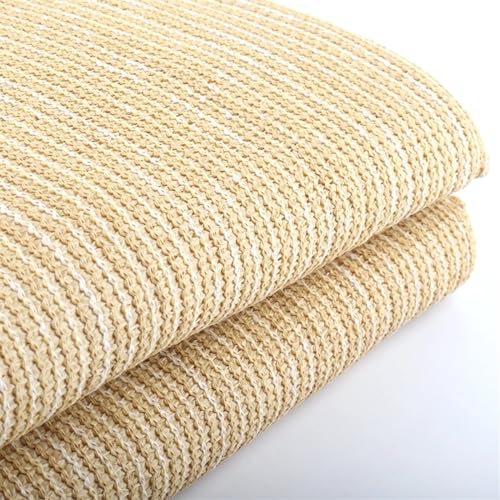 YXINAER Seitenmarkise Ausziehbar Beige Balkon Sichtschutznetz Zaun Abschirmung Windschutz Wohnung Balkon Terrasse Unterstand Sichtschutznetz(0.8x4m)