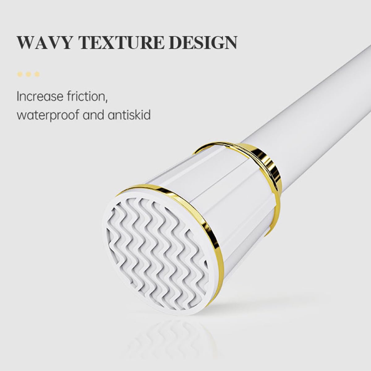 Rideau de douche réglable sans perçage de 40 à 500 cm de diamètre, 32 mm, polyvalent, pour salle de bain, balcon et cuisine, 310 x 400 cm, imperméable et design élégant pour un usage domestique