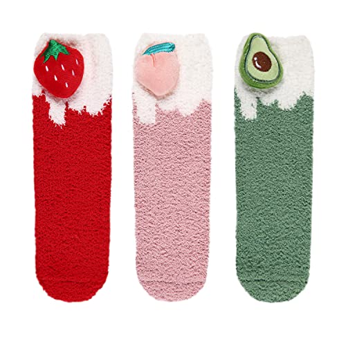 Image of Benefeet Sox Womens Fuzzy Socks Girls Cute Slipper Sock Funny Fluffy Winter Warm Soft Cozy Plush Indoor Sleep Sock