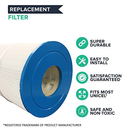 Think Crucial Replacement Pool Filter – Compatible with Unicel Part # C-4326, FC-2375, 25 – Fits Most Unicel, Filbur, Rainbow Dynamic – Bulk (4 Pack)