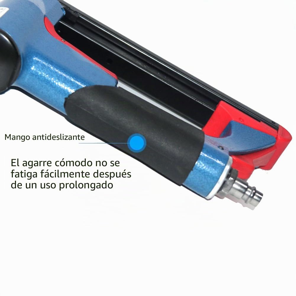 Grapadora NeumáTica Tipo BEA FS8016-B, Herramienta de Grapadora Fina para Muebles, Herramienta EléCtrica NeumáTica de Aire