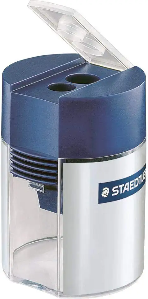 Staedtler Double-hole Tub Pencil Sharpener - 2 Hole(s) - Plastic