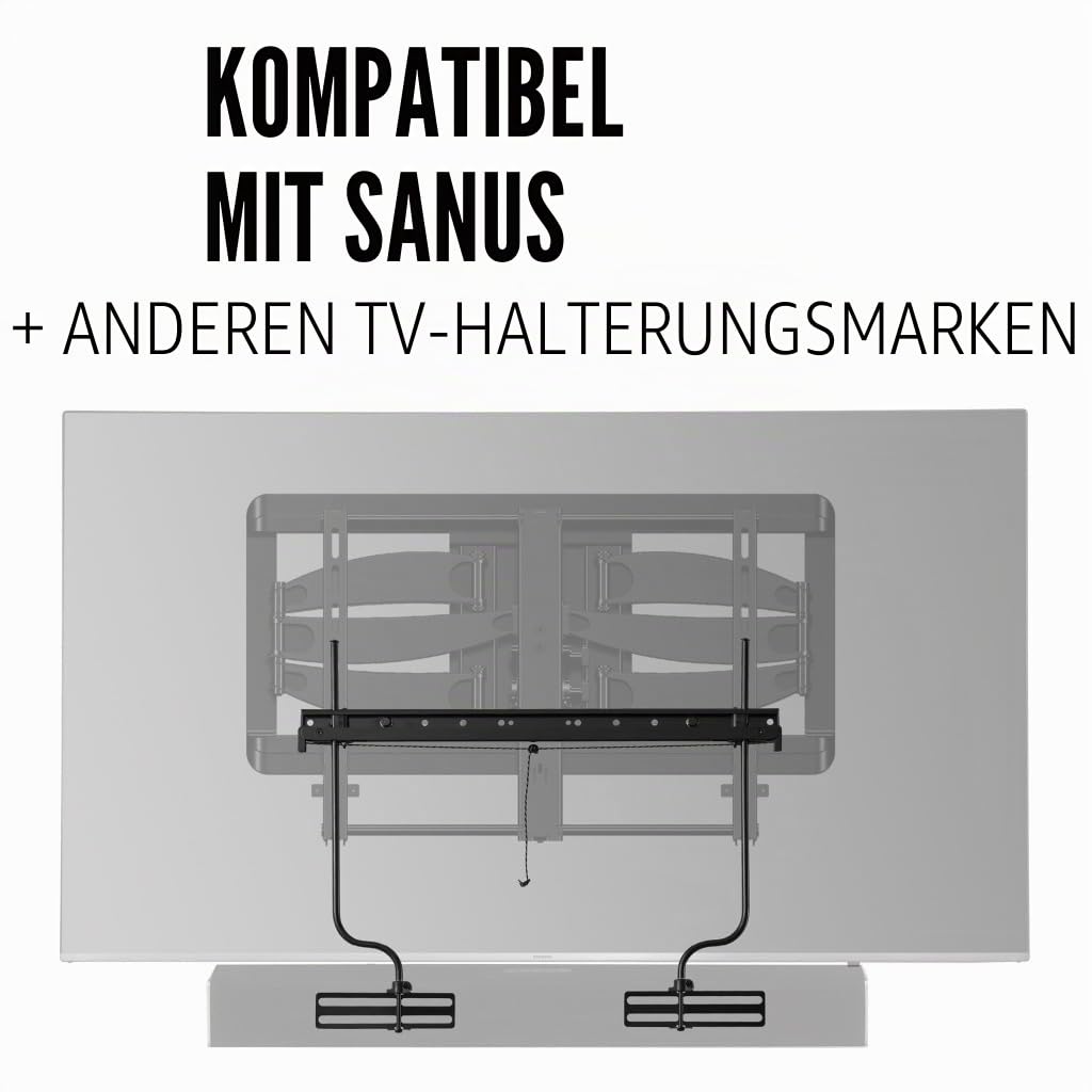 Sanus SASB1-B1 Soundbar-TV-Wandhalterung für Zoll-Fernseher, Schwarz