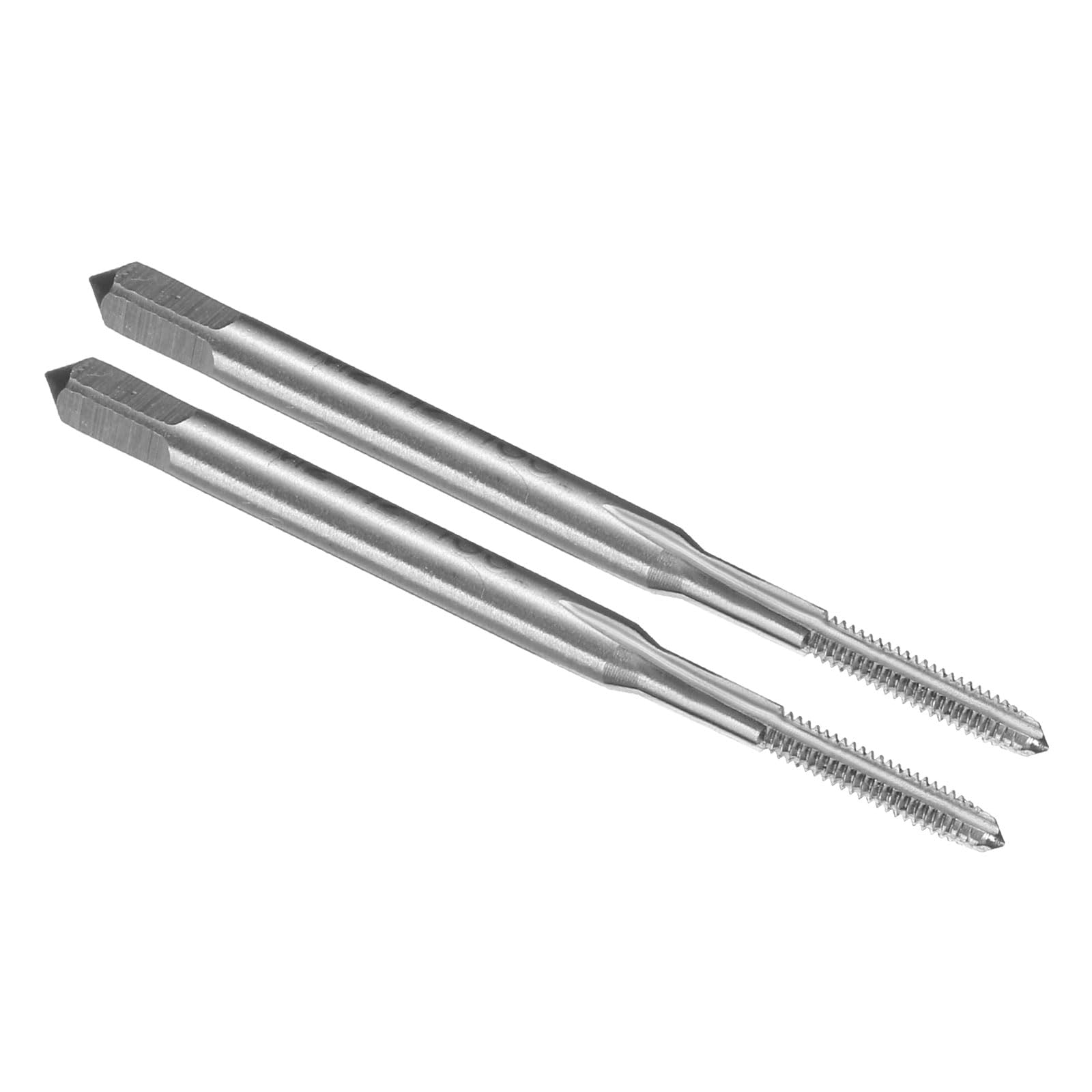 QUARKZMAN 2Pcs Maschio A Mano Filettatore M2 X 0.4 H2 Metrico Stile Maschio Filettatore A Flauto Dritto Utensile Per Filettatura Ad Alta Velocità Acciaio HSS6542