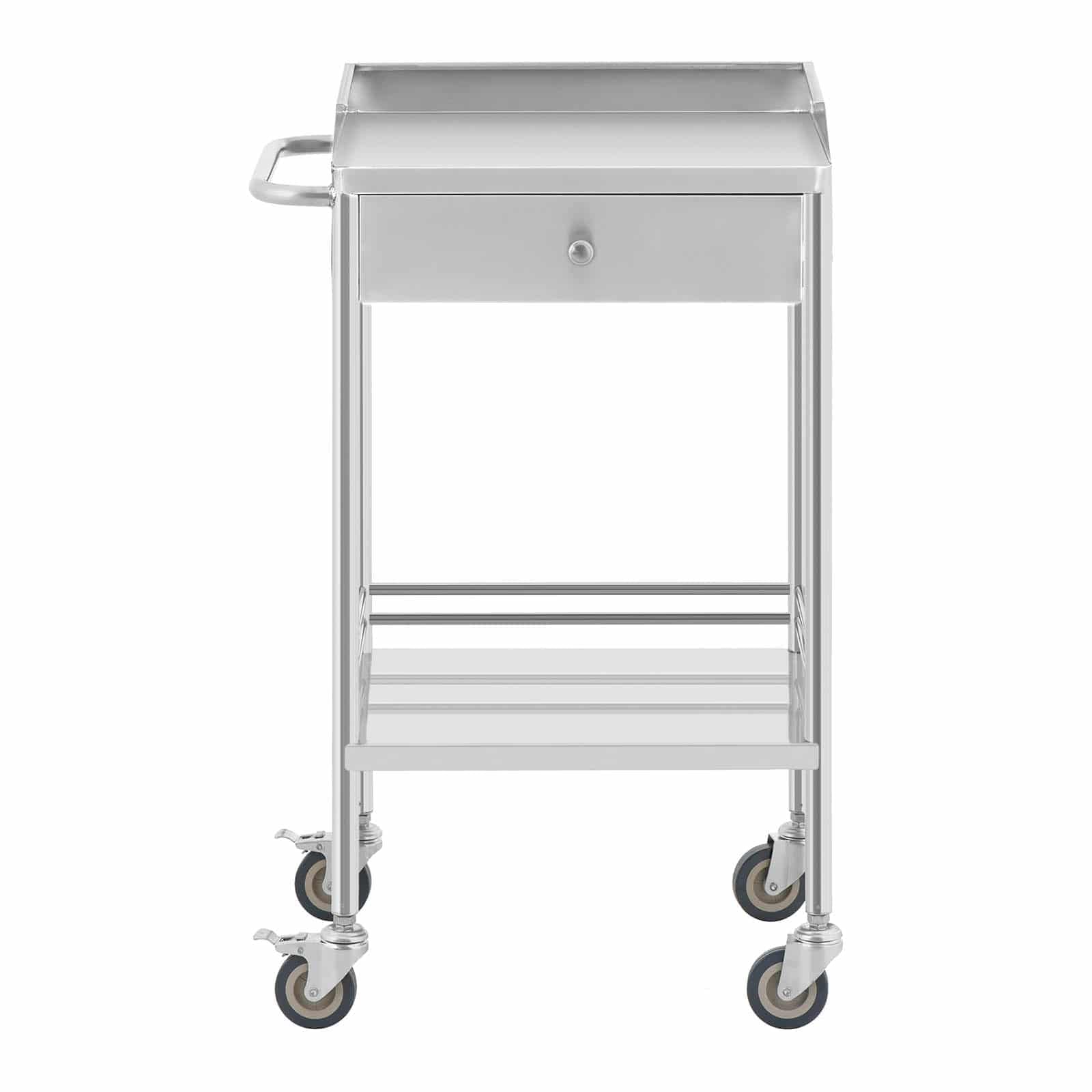 Steinberg Systems SBS-LF-140 Laborwagen 2 Ablagen je 43 x 39 x 13 cm 1 Schublade 40 kg Aufbewahrungswagen Rollwagen