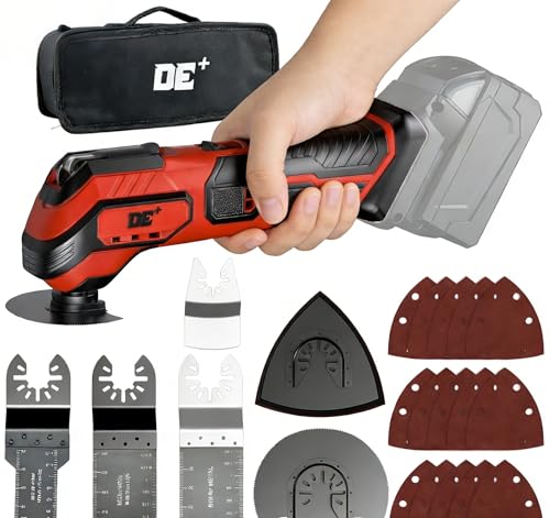 DeForce Oscillating Multi-Tool Kit for Milwaukee 18V Battery...