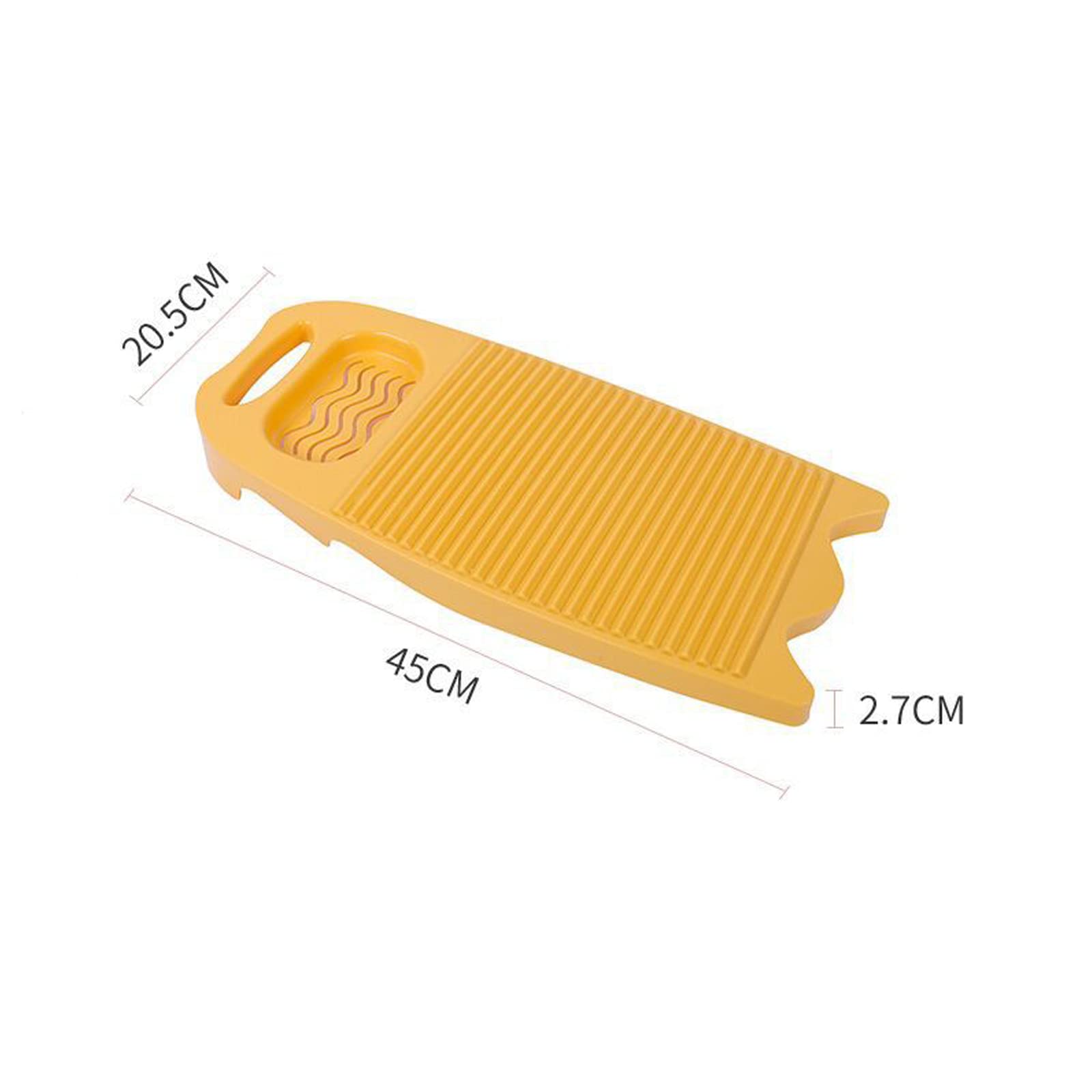 Waschbrett 40,6 Cm – Tragbar, Für Handwäsche Von Kleidung, Babywäsche, Obst (weiß Transparent)