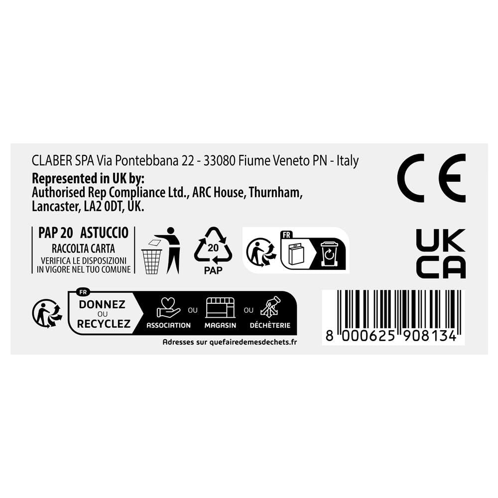 Claber Électrovanne 26-34 mm M. - 9V, pour système d'arrosage enterré