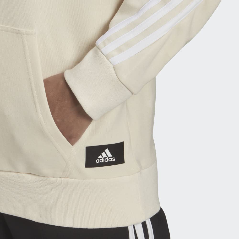 adidas Damska bluza z kapturem z trzema paskami