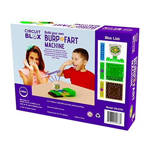 E-Blox-Building-Blocks-STEM-Circuit-Kit-Build-Your-Own-Burp-Fart-Machine-Add-Funny-Sounds-to-Brick-Structure-Science-Projects-Birthday-Gag-Gift-Boys-Girls-5 | A2Z Store