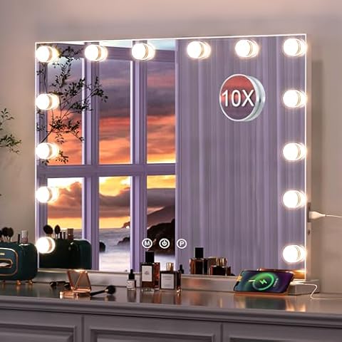 Caulitar Hollywood Vanity Mirror with Lights Cover