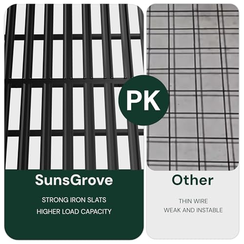 SunsGrove 4x8 Garage Storage Overhead Rack Organization, Adjustable Ceiling Mounted Storage Racks, 800LBS Weight Capacity, 22"-40" Ceiling Dropdown, 2 Pcs, Black