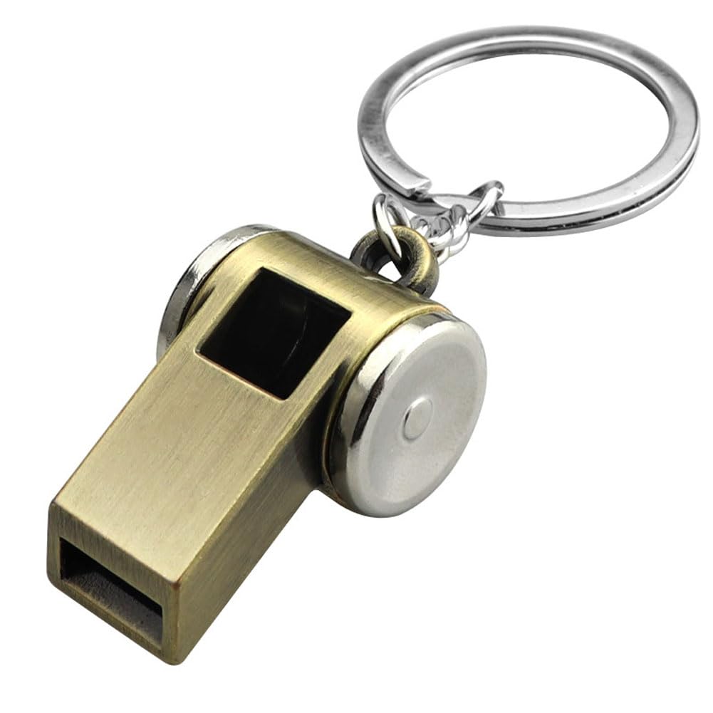 INSTITIZER Emergency Survival Whistle Keychain Whistle Pendant Keyring Outdoor Survival Whistle Camping Whistle Key Holder Whistle for Referee Teacher Dog Training
