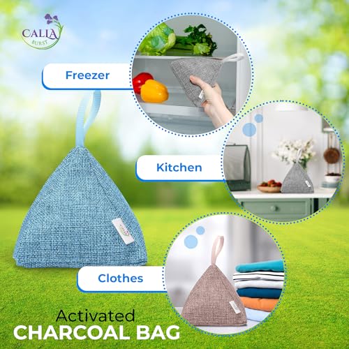 4 Pack Bamboo Charcoal Air Purifier Bags 200 Grams Each - Odor Absorber & Eliminator for Home, Car, Pets, Activated Charcoal Natural Freshener, Eco-Friendly & Reusable - Image 6