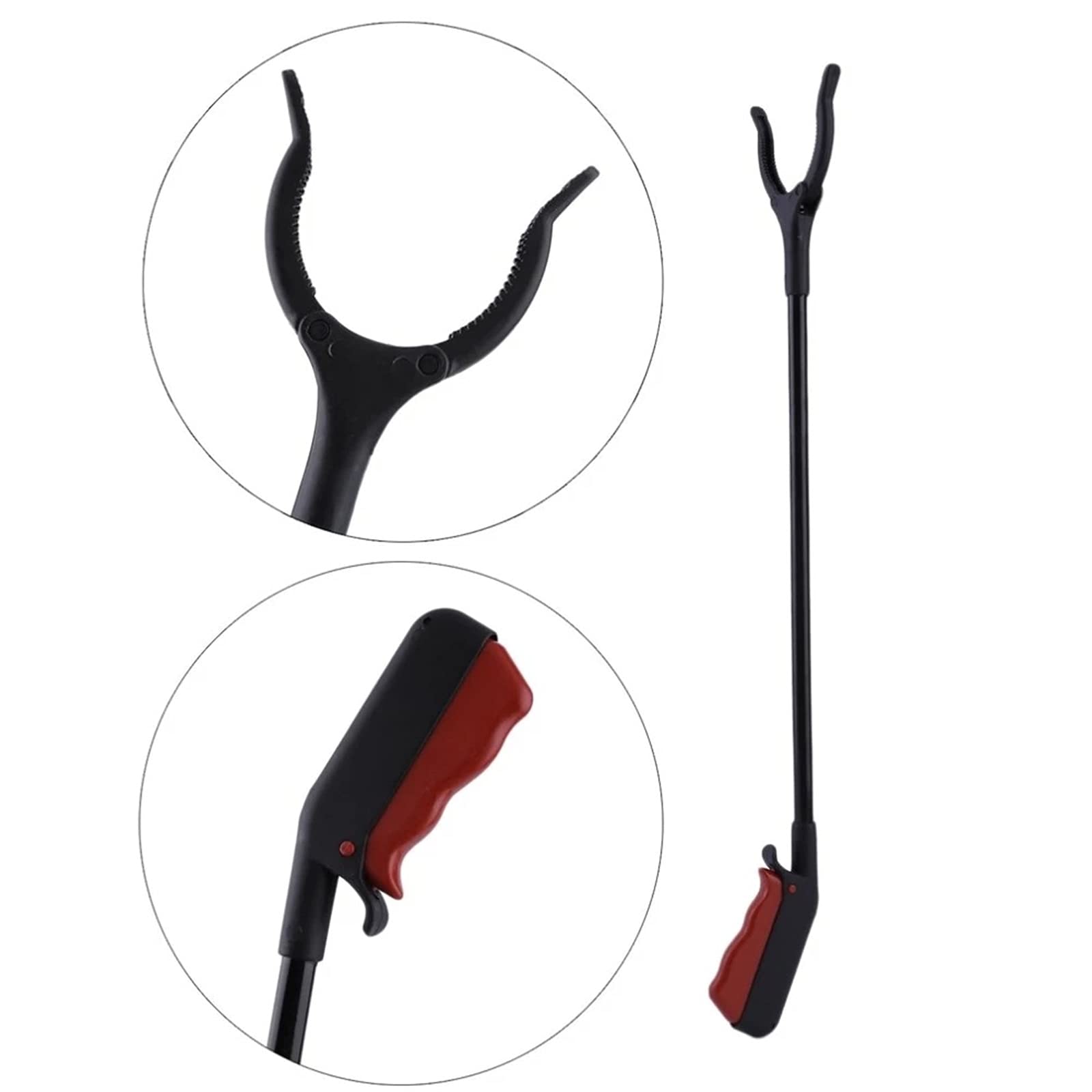 Recogedor de basura Palo de basura Largo alcance Mano de ayuda Brazo extensible Herramienta de extensión Clip de movilidad de basura Garra de agarre Herramientas de jardín para el hogar Herramientas