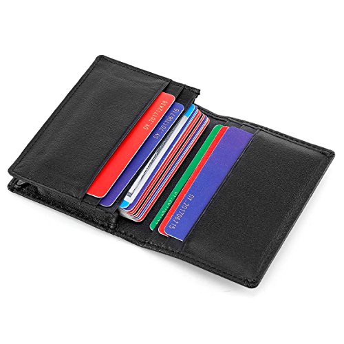 Men’s Bifold Front Pocket Wallet Genuine Leather RFID Blocking Card Billfold4