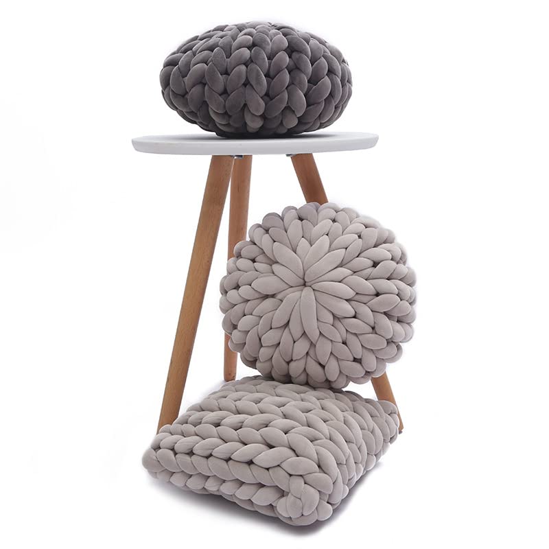 Hilo Grueso Tejer Redondo 1kg de terciopelo grueso súper voluminoso 3cm hilo tejido a mano cesta alfombras gigante DIY brazo manta tejida a
