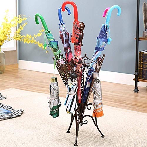 Porte-parapluies de bureau compact et bac de rangement pour maison - 3