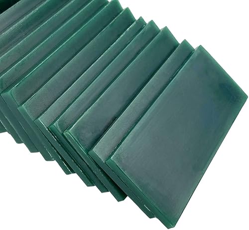 Miniatura 4 de Bloque de cera para tallar cera perdida, herramienta de moldeo de joyería, molde para esculpir 1 libra (rebanadas de cera verde)