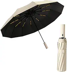 Guarda Chuva Duplo Abre Fecha Automático Reforçado 12 Hastes Tokshop