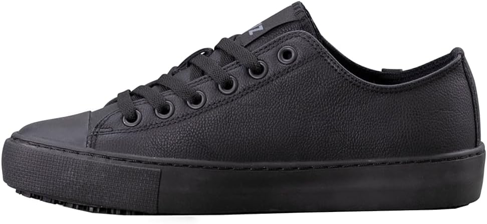 Lugz Women's Stagger Lo Classic Slip-Resistant Work Sneaker, Black, 5.5 M US