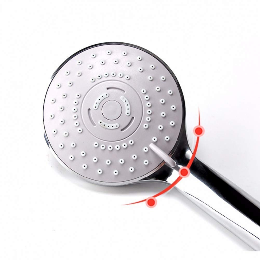 alcachofa de la ducha Cabezal de ducha de 3 funciones para baño, Panel grande, boquilla de Gel de sílice cromado, cabezal de ducha de lluvia de ahorro de agua de mano Abs