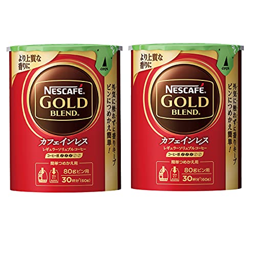ネスカフェ ゴールドブレンド カフェインレス エコ&システムパック (詰め替え用) 60g×2個