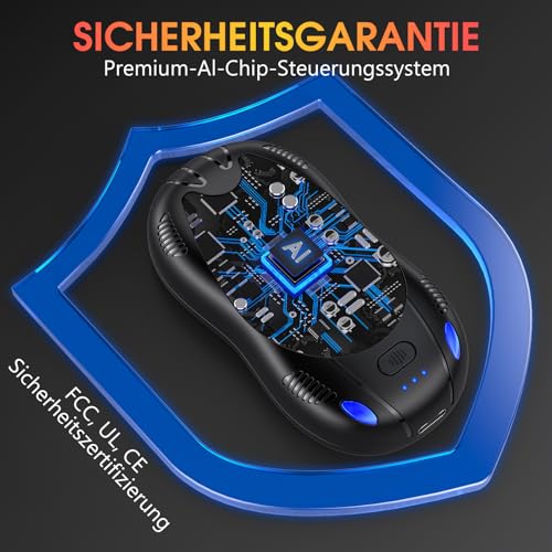 FANDLISS Handwärmer Elektrisch,Taschenwärme mit Akku, Zweiseitige Heizung – Ansicht 6
