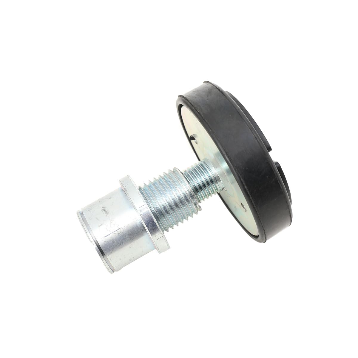 Set di 4 Tampone in Gomma per Cric Sollevatore Auto, Gomma Rinforzata con Base a Vite in Acciaio, Universale Accessorio Cric Idraulico Tamponi Martinetti Sollevatore, Acciaio 45# da 50mm