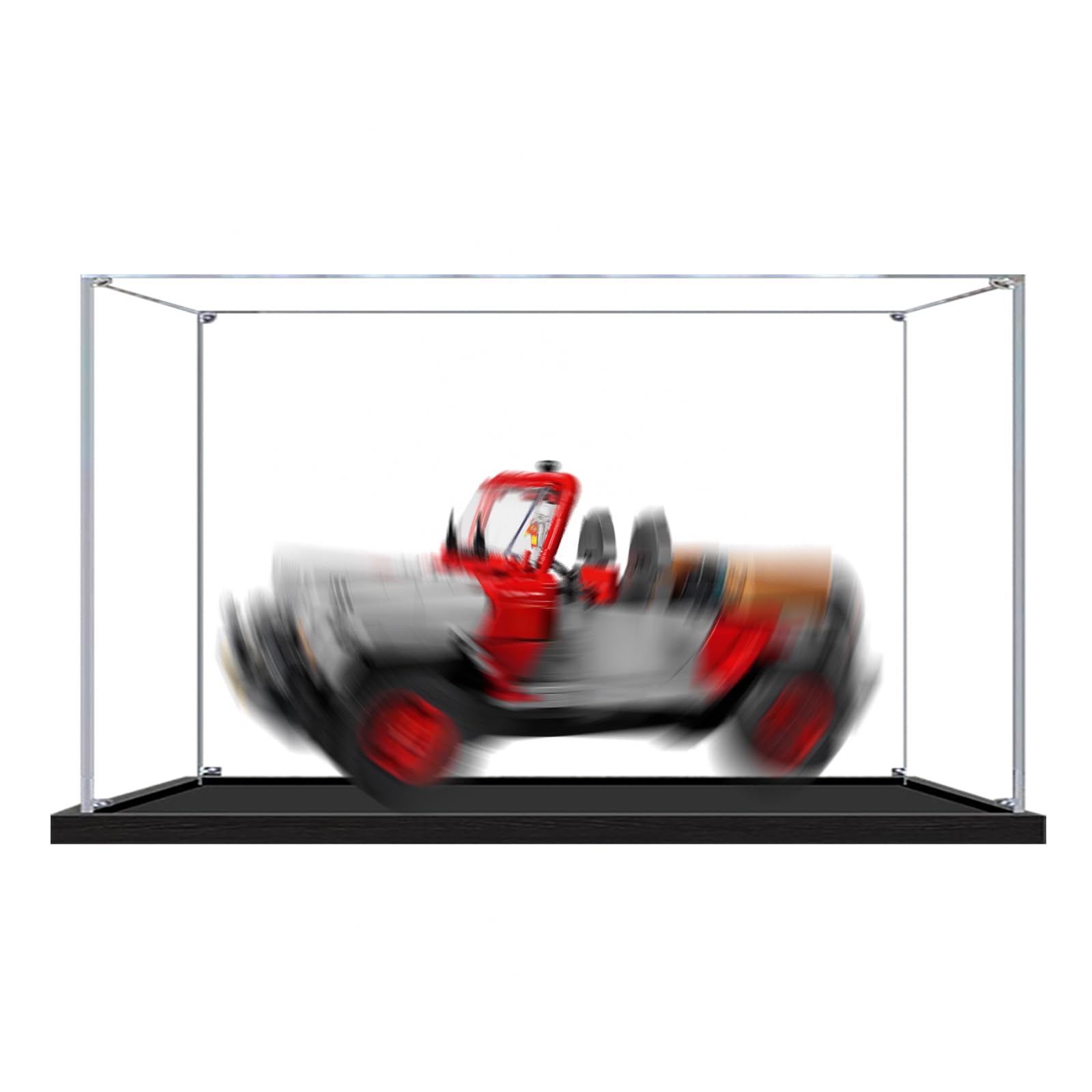 Acrylic Display Box Compatible with Lego 77984 Jurassic Off-Road Vehicle, Transparent Dustproof Storage Box (Model Not Included) (Clear 2MM)
