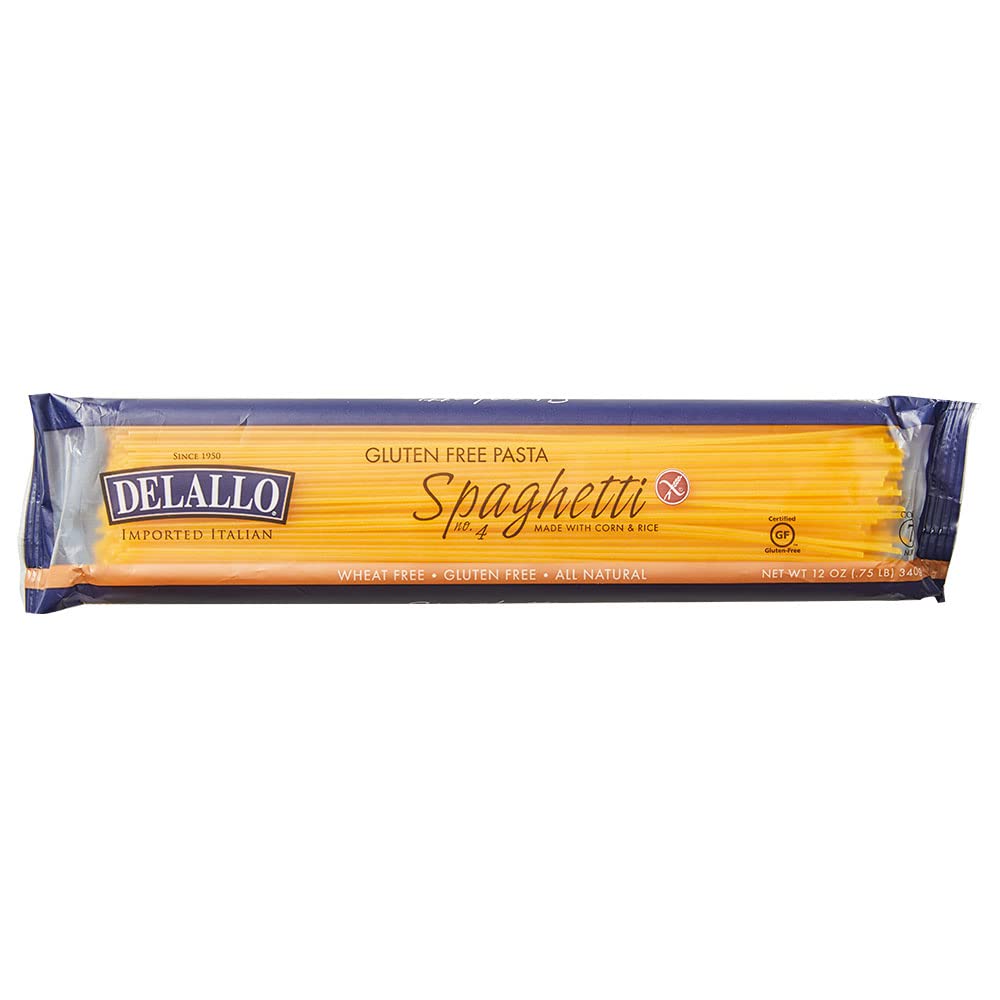 DeLallo Gluten Free Corn and Rice, Spaghetti, 12 Ounce (Pack of 12)