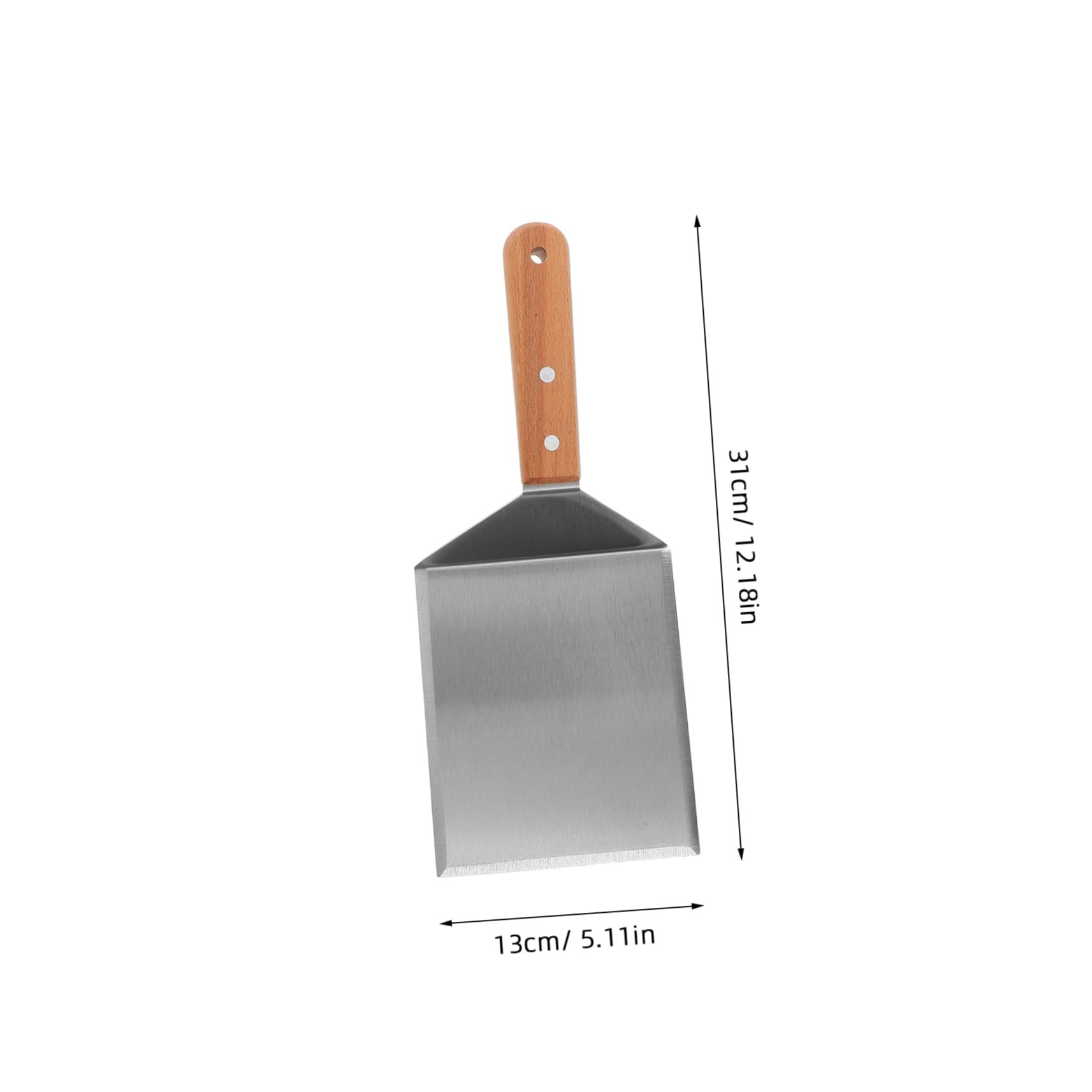 Gatuida 2pezzi Spatola Per Barbecue in Acciaio Inox Da Raschietto Spatola Lunga Girevole Per Grigliate Hamburger Pancake e Uso in Cucina