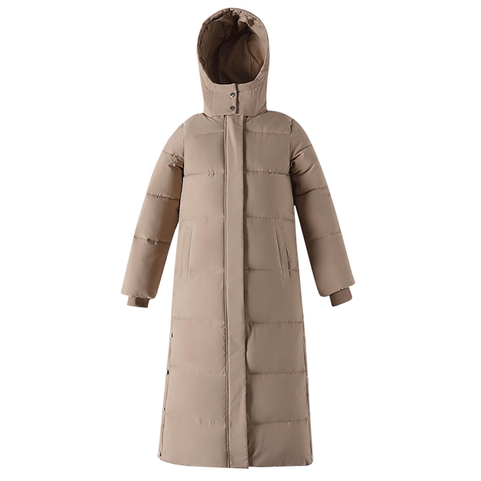 Piumino Donna 100 Grammi Imbottito Leggero Caldo Piumino Lungo con Cappuccio Ripiegabile Cappotto Senza Cappuccio Ultraleggero Taglie Forti Giacca Trapuntino Mezza Stagione Imbottiti Piumini Donna