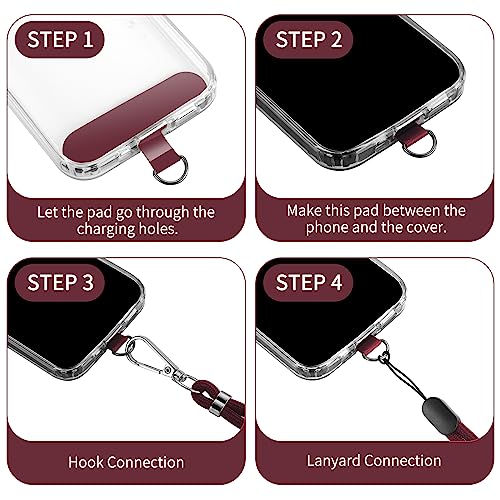 Cell Phone Lanyard 2 Pcs-1 Pcs 30"(Neck Strap×1)+8"(Wrist Strap×1) Black - Photo 81 sur 115
