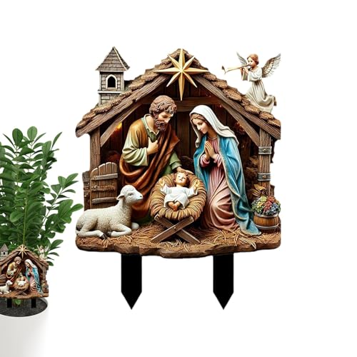 Metall Weihnachtskrippe Für Den Außenbereich | Acryl...