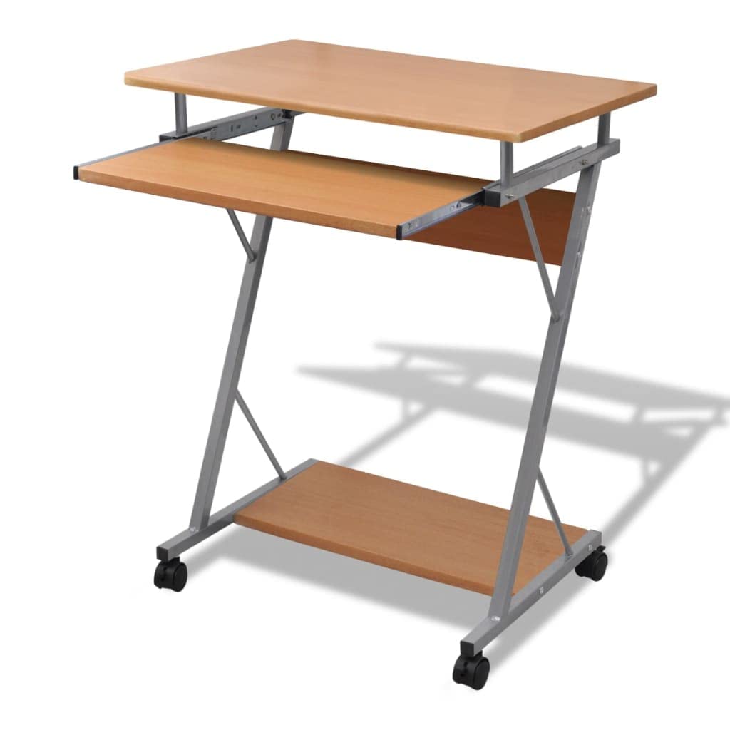 vidaXL Table de Bureau Brune pour Ordinateur