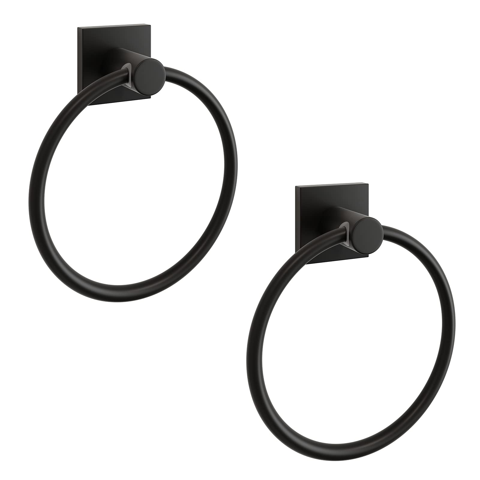 Anneau porte-serviettes noir BGL pour éviter les serviettes humides au sol