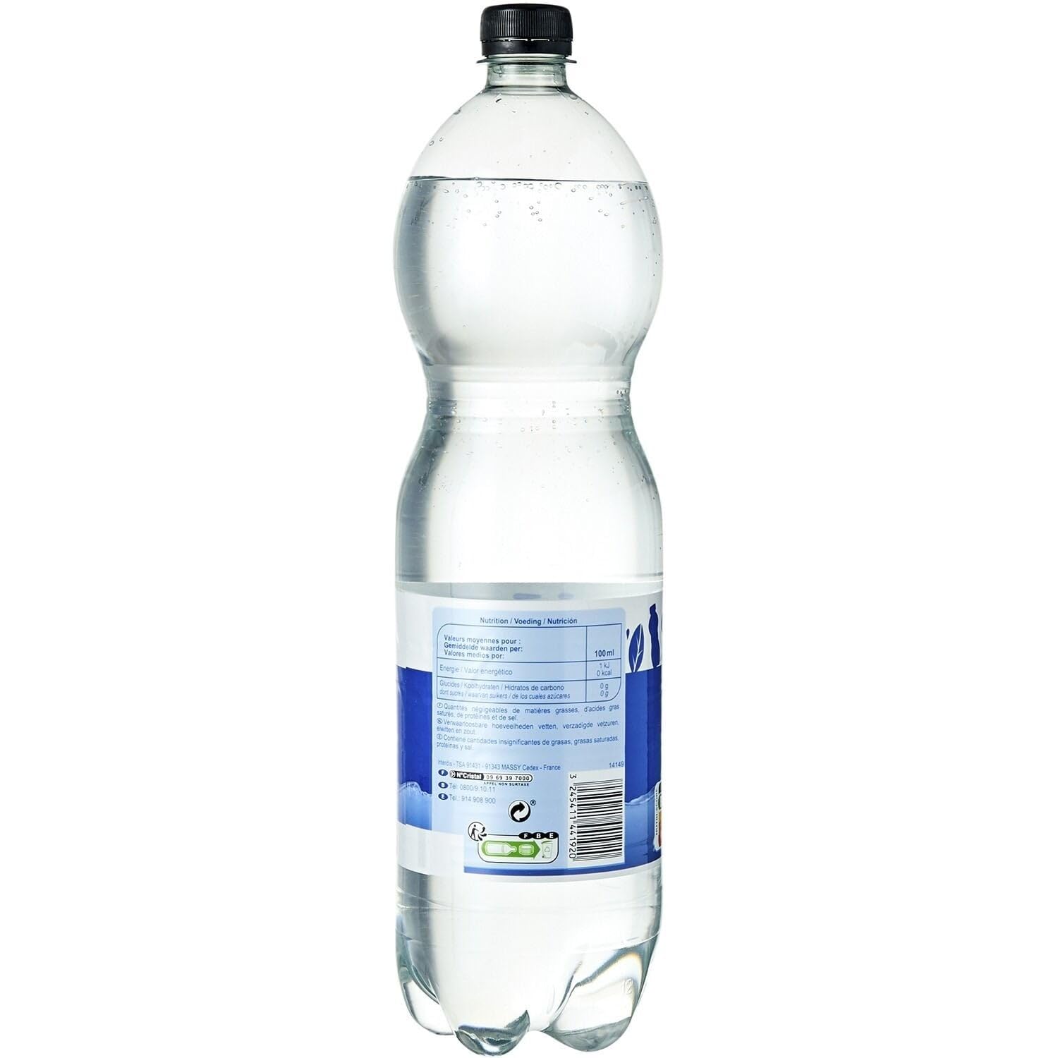 CARREFOUR CLASSIC' Limonade Zéro Sucres Arôme Naturel de Citron 1,5L Bouteille Familiale - Lot de 6