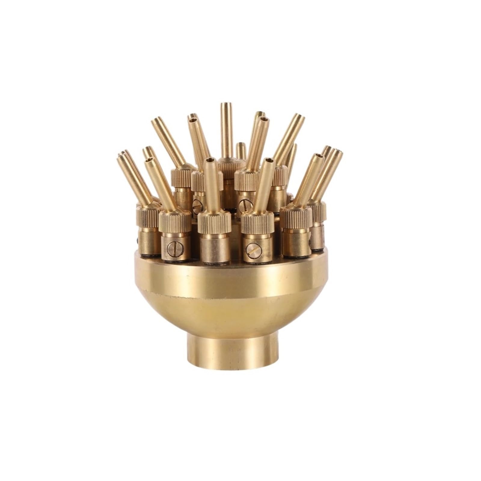 LINYpA66 Fountain Nozzle Head Brass Three Tier Fireworks Fountain Pool Jet Nozzles 1" 1.5" Porous Fountain Nozzle Head Pond Landscape Fountain(1.5inch)