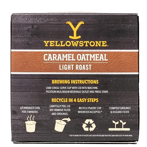 Yellowstone Caramel Oatmeal Pods, 12 Count