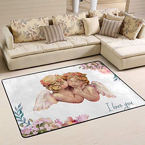 Tapis aquarelle mignon anges chérubin durable de haute qualité Ruchen - 2
