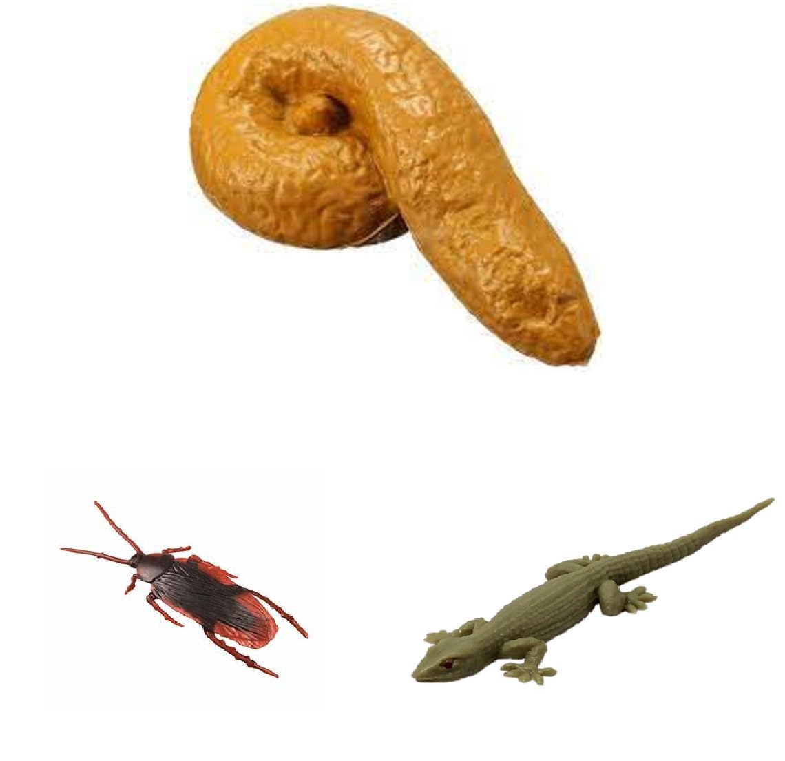 pmw - Fake Poop Potty and Realistic Rubber Lizard & Cockroach Prank Jokes Funny Toys Novelty Gag Toy Potty Lizard Cockroach (B0D86VWRJ7) Amazon Price History, Amazon Price Tracker