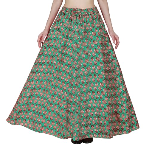 Image of Sttoffa Cotton Printed Women Wear Maxi Long Skirt 40 inch inch Full Length