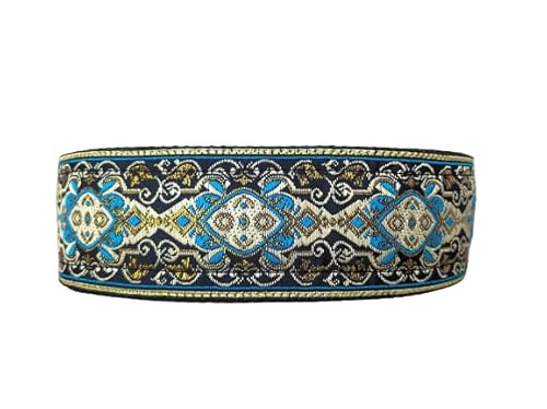 Hundehalsband extrabreit 5cm Zugstopp mit weicher Polsterung verstellbar Martingale Windhunde-Halsband stabil (bis 48cm Hals- 54cm Kopfumfang inkl 6cm Zugstopp)